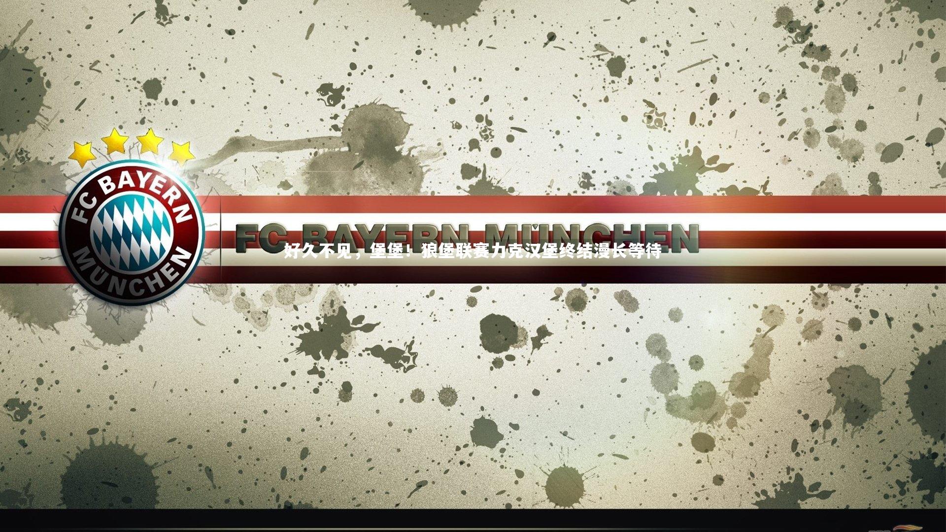 好久不见，堡堡！狼堡联赛力克汉堡终结漫长等待